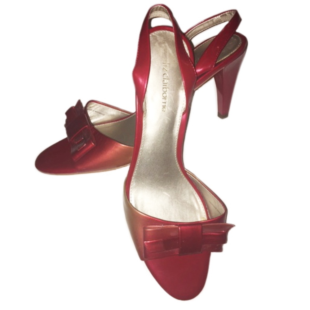 LAST CHANCE! 👠 RED OMBRE Slings - Bow Detail